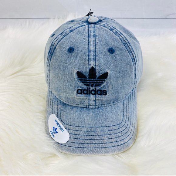 adidas relaxed denim baseball hat